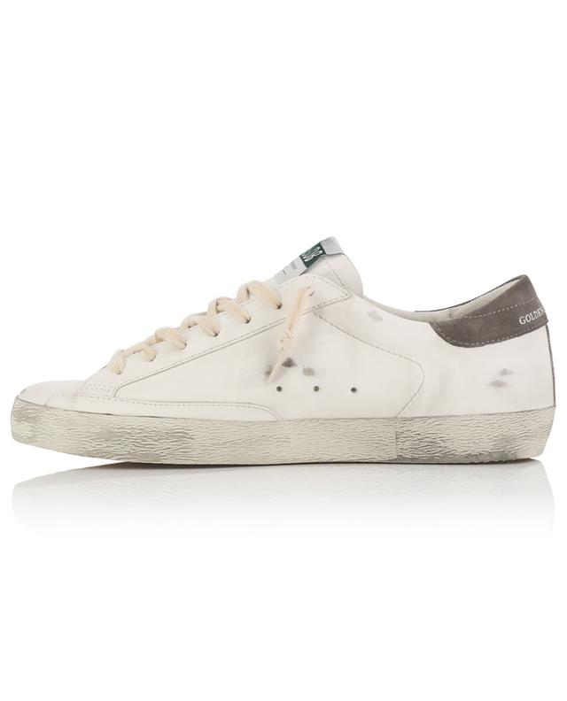 Super-Star Classic leather low-top sneakers wit red metallic star GOLDEN GOOSE