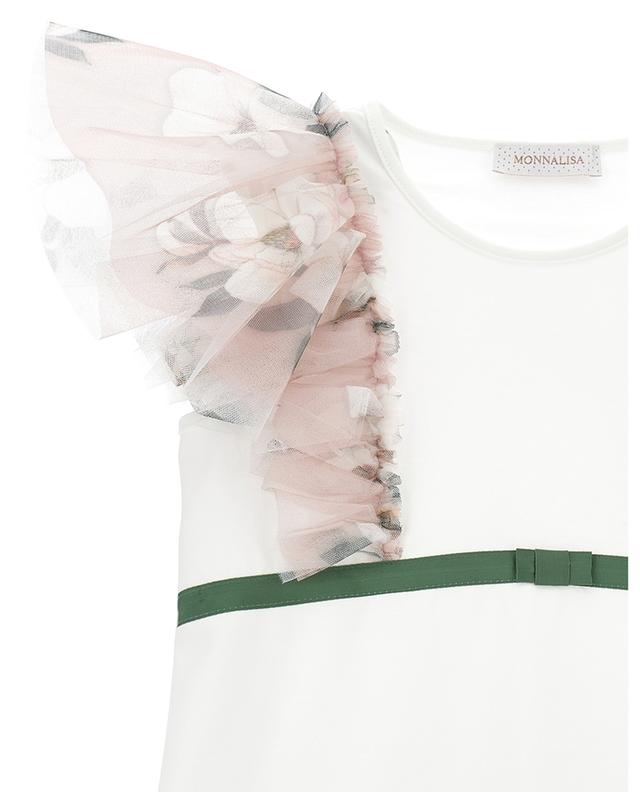 Girl&#039;s T-shirt with tulle sleeves MONNALISA