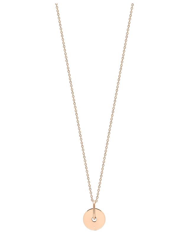 Mini Donut On Chain rose gold necklace GINETTE NY