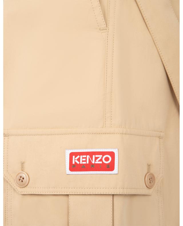 Pantalon cargo à bretelles en coton KENZO
