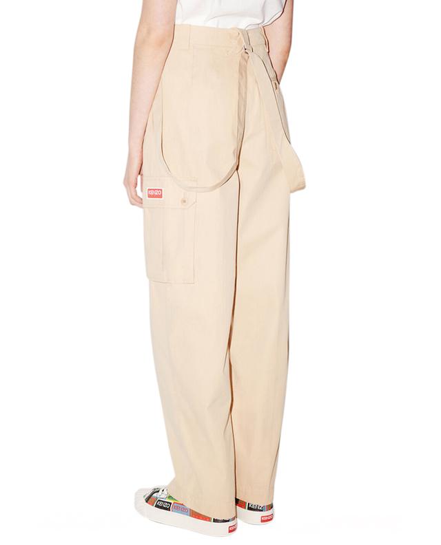 Cotton cargo trousers with braces KENZO