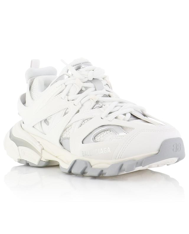 Track Bicolor Metal mesh and faux leather sneakers BALENCIAGA