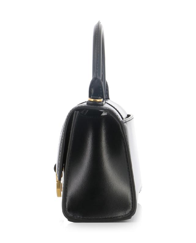 Handtasche aus glänzendem Glattleder Hourglass Top Handle XS BALENCIAGA