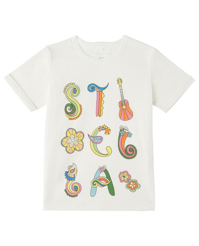 Stella Hippie girl&#039;s organic cotton T-shirt STELLA MCCARTNEY KIDS