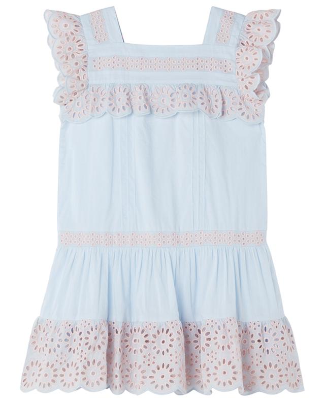 Robe sans manches fille à broderies anglaises STELLA MCCARTNEY KIDS