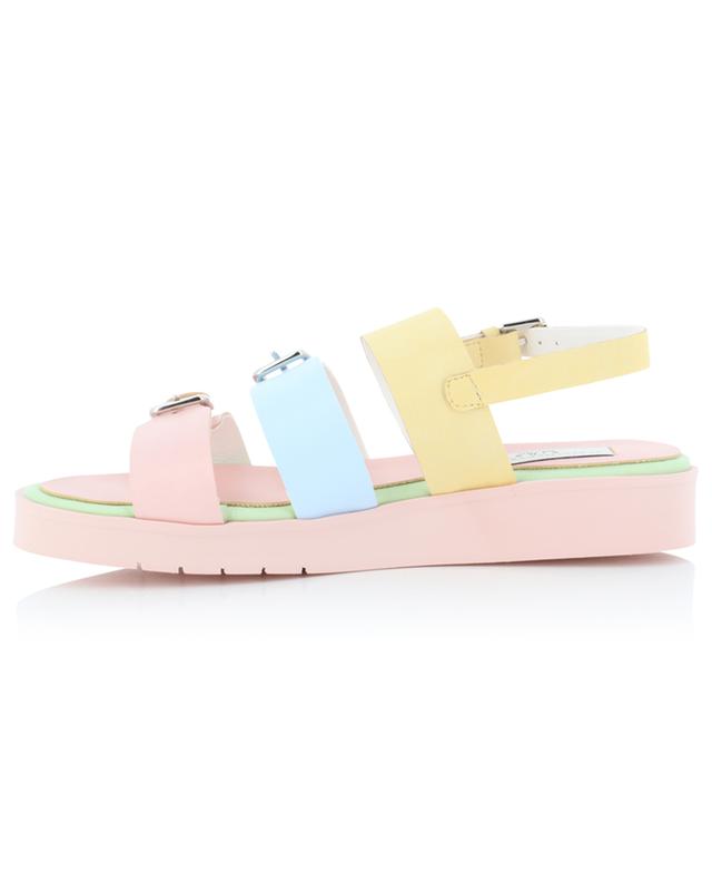 Pastel Rainbow girl&#039;s faux leather sandals STELLA MCCARTNEY KIDS