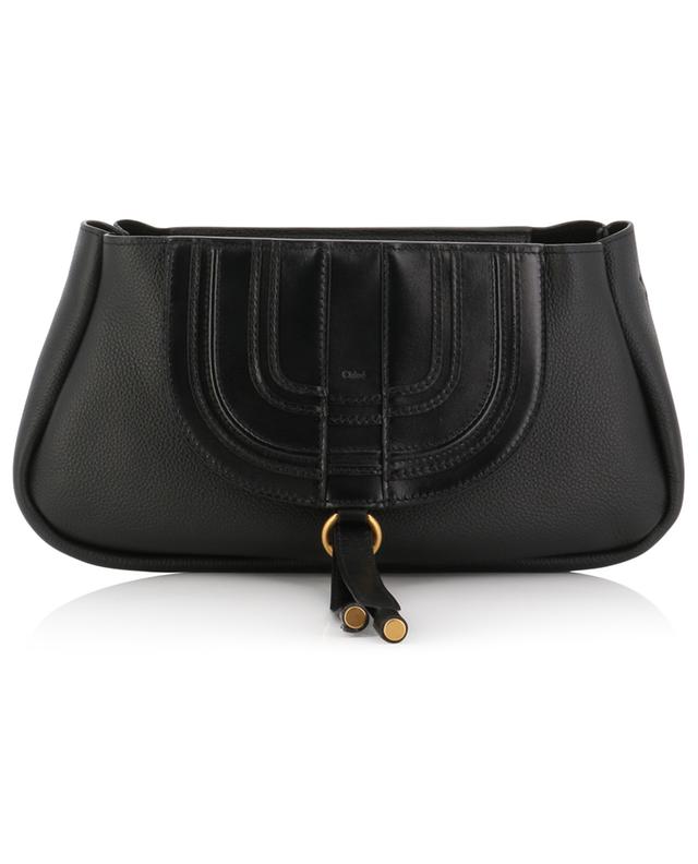 Marcie clutch in grained and smooth leather with strap CHLOE