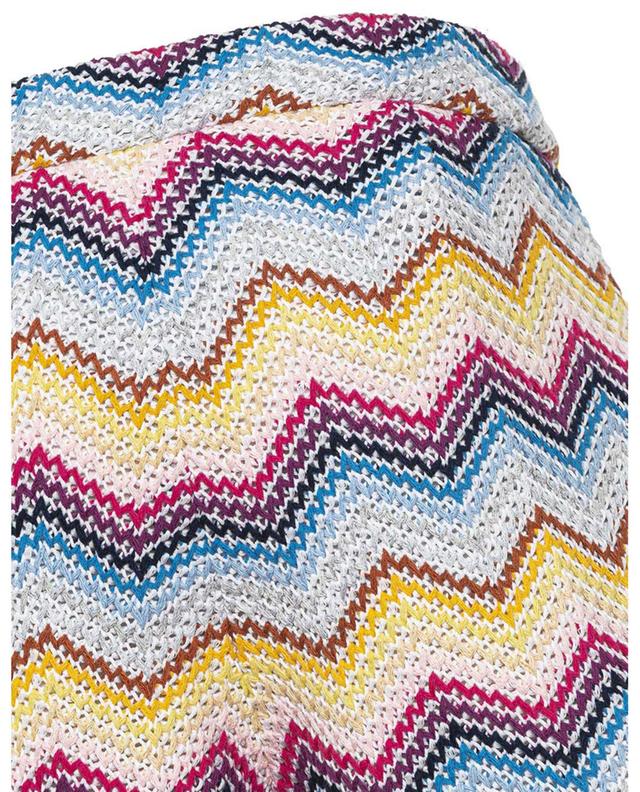 Herringbone knit girl&#039;s tailored shorts MISSONI