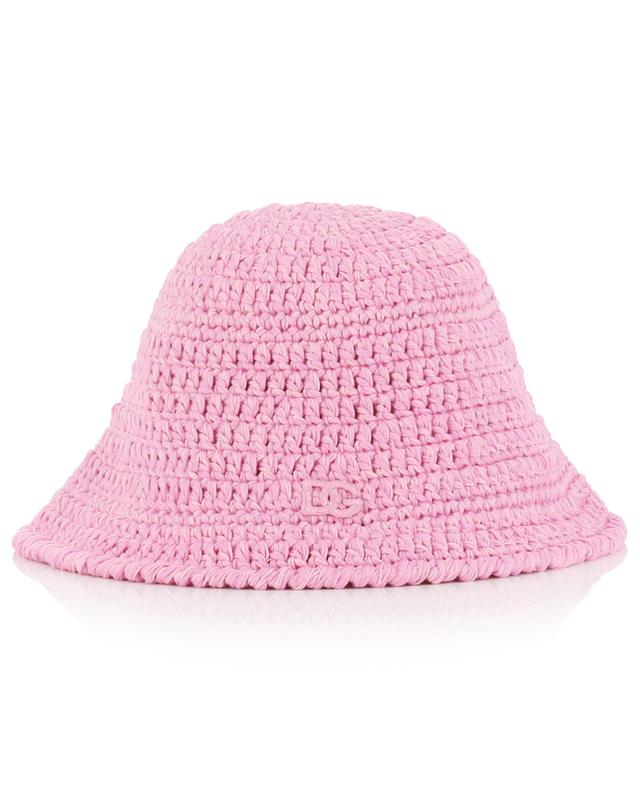 DG Farmer girl&#039;s crochet cotton bucket hat DOLCE &amp; GABBANA