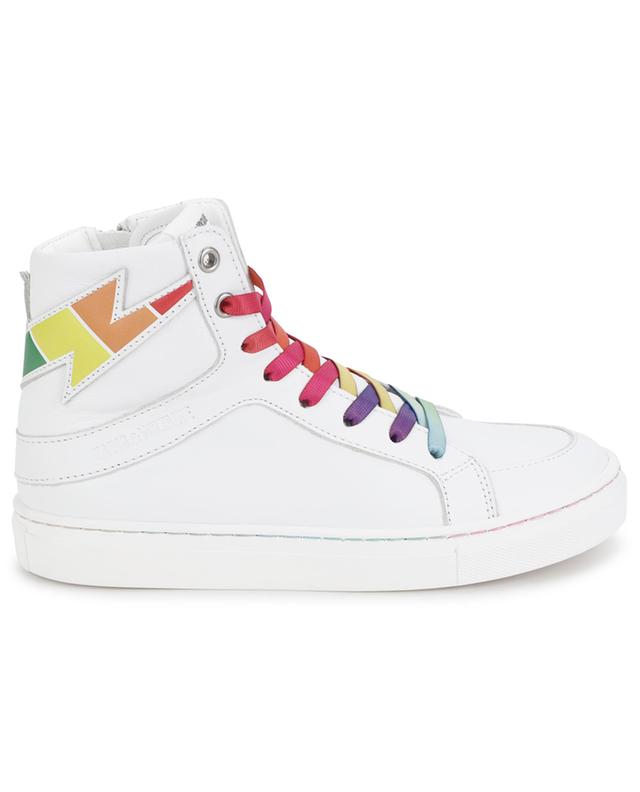 Girl&#039;s lace-up high-top sneakers ZADIG &amp; VOLTAIRE