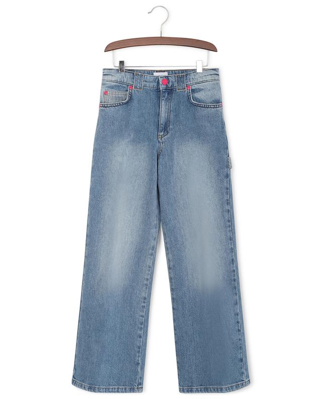 Girl&#039;s wide-leg cargo jeans with stripe details THE MARC JACOBS