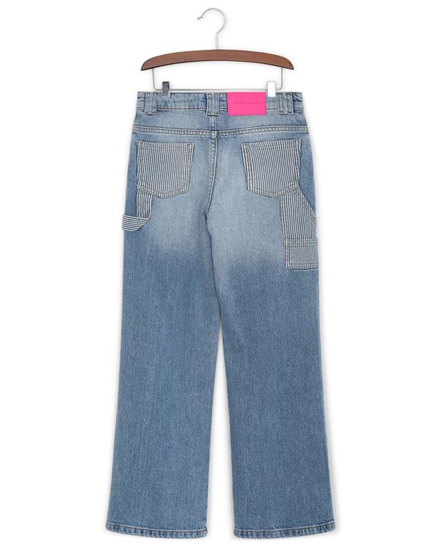 Girl&#039;s wide-leg cargo jeans with stripe details THE MARC JACOBS
