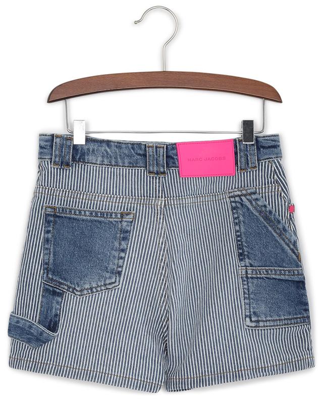 Striped denim girl&#039;s shorts THE MARC JACOBS