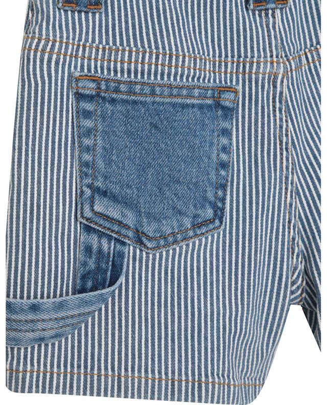 Striped denim girl&#039;s shorts THE MARC JACOBS