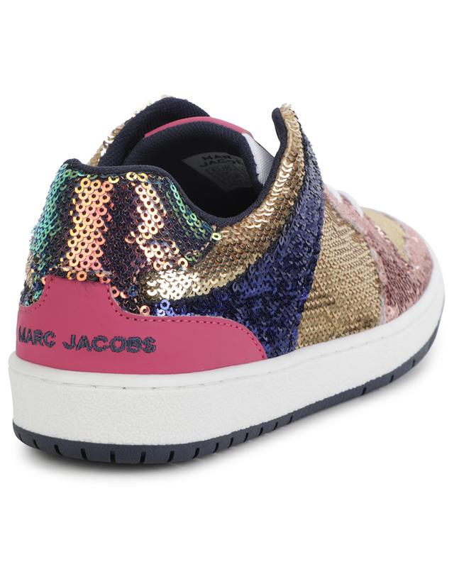 Girls&#039; lace-up low-top metallic sneakers THE MARC JACOBS