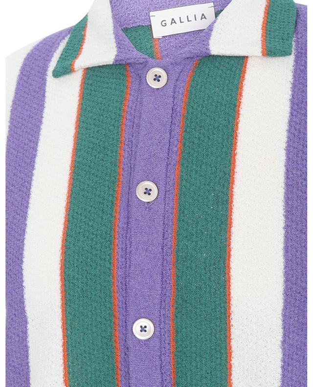 Holland striped cotton short-sleeved shirt GALLIA