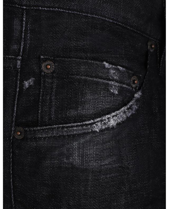 Slim-Fit-Jeans im Used-Look Black Clean Wash Skater DSQUARED2