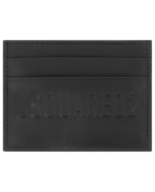 Bob logo adorned leather card case DSQUARED2