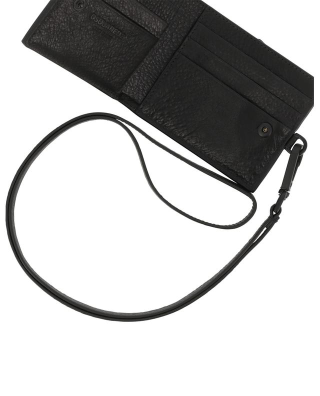 Brieftasche aus Vintage-Leder mit Schlaufe Be ICON DSQUARED2