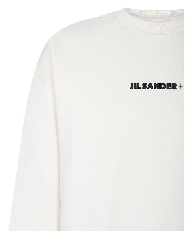 Sweat-shirt à col rond en coton bio imprimé logo JIL SANDER