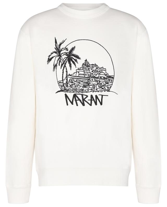 Mikoy landscape embroidered crewneck sweatshirt ISABEL MARANT