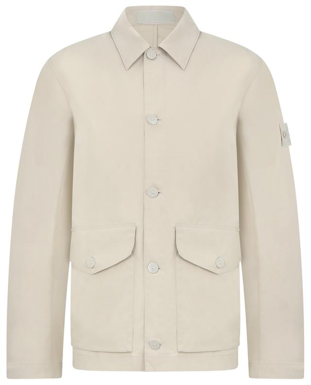 437F1 Ghost Piece_O-Ventile cotton shirt jacket STONE ISLAND