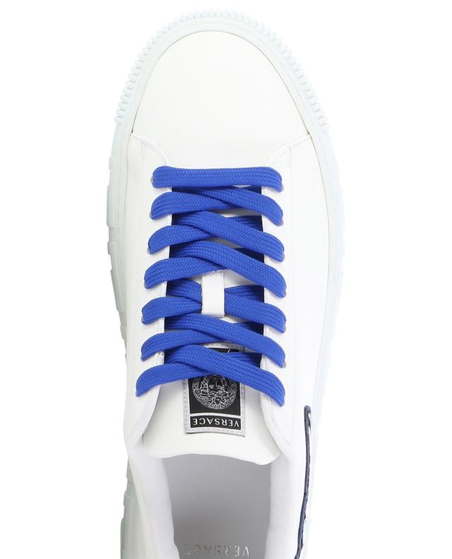 La Greca Varsity low-top lace-up smooth leather sneakers VERSACE
