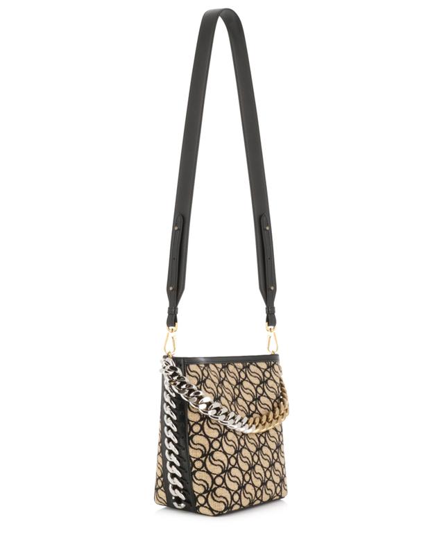 Frayme S-Wave jacquard and faux leather bucket bag STELLA MCCARTNEY