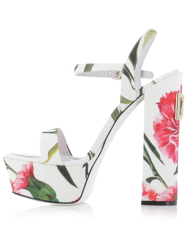 Keira 105 floral fabric platform sandals DOLCE &amp; GABBANA