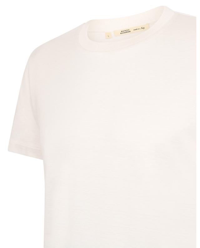 T-Shirt mit kurzen Ärmeln aus Seide und Baumwolle MAURIZIO BALDASSARI