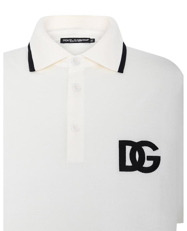 DG cotton piqué short-sleeved polo shirt DOLCE &amp; GABBANA