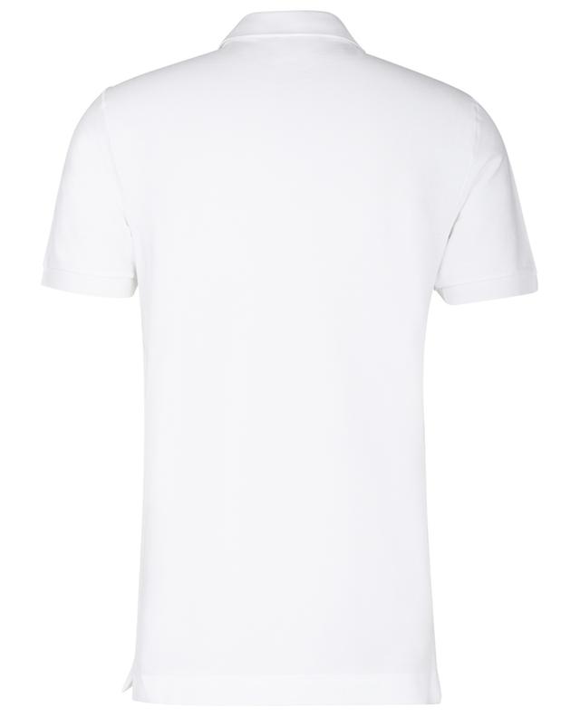 Logo plate adorned cotton piqué polo shirt DOLCE &amp; GABBANA
