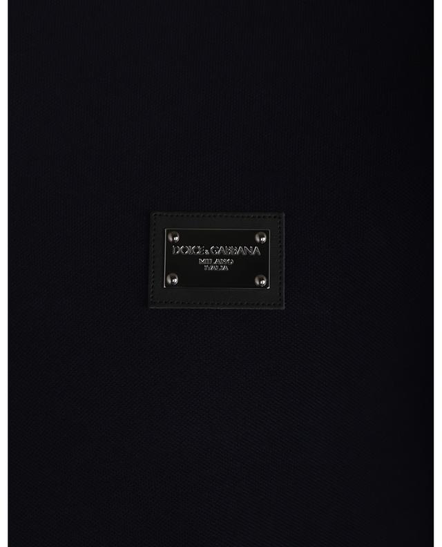 Polo en coton piqué plaquette Logo DOLCE &amp; GABBANA