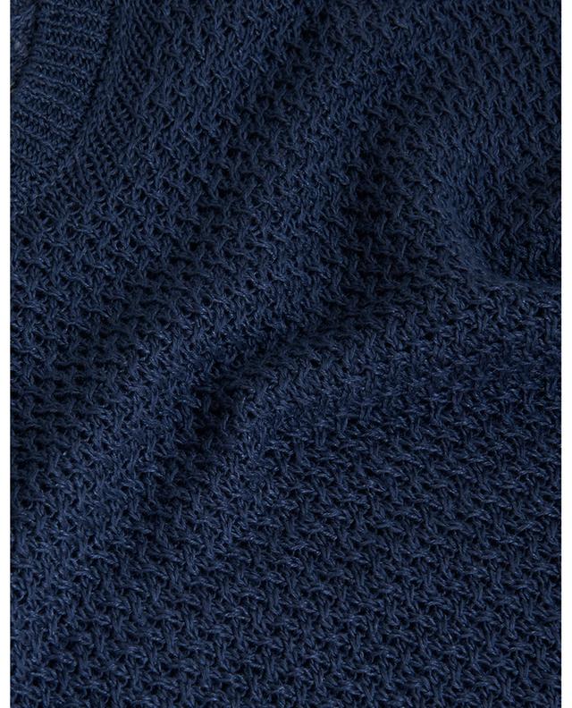 Openwork knit crewneck linen jumper ETRO