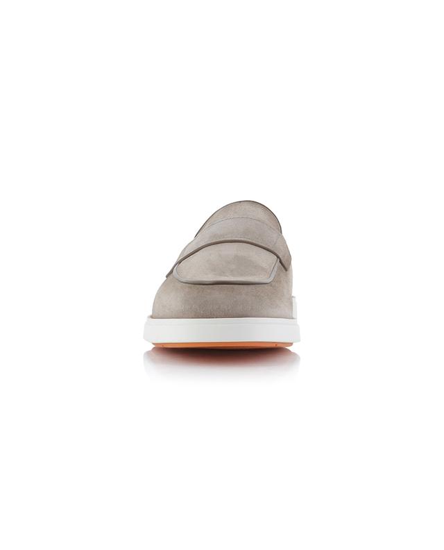Loafers in faded looking suede SANTONI