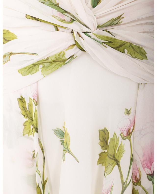 Kurzes ausgestelltes Georgette-Kleid Rose Bouquets GIAMBATTISTA VALLI