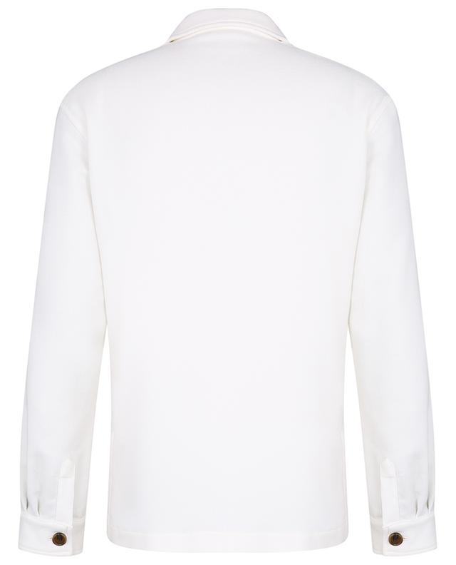 Shacket cotton and cashmere piqué shirt jacket MAURIZIO BALDASSARI