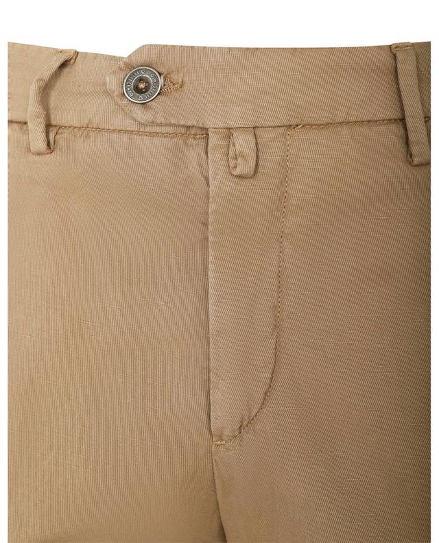 Pantalon chino en coton et lin B SETTECENTO