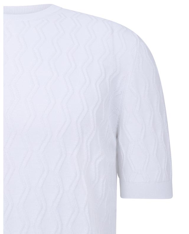 Zigzag patterned short-sleeved jumper GRAN SASSO