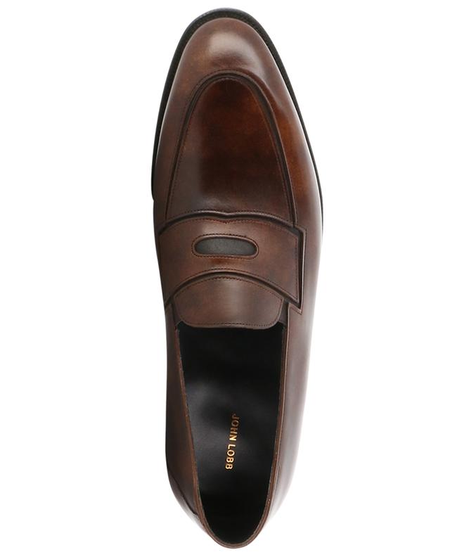 Montgomery brushed smooth leather loafers JOHN LOBB