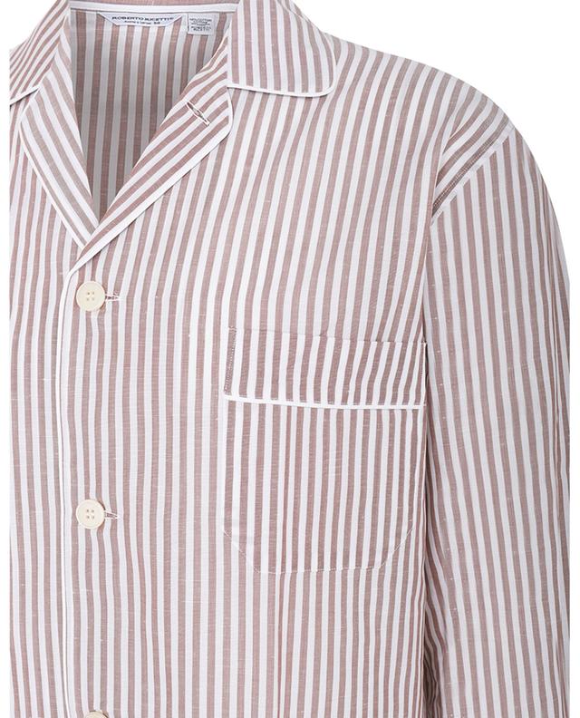 Venezia cotton and linen long pyjamas ROBERTO RICETTI
