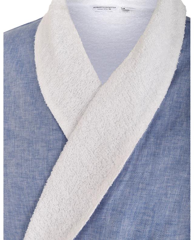 Poolbas cotton and linen bathrobe ROBERTO RICETTI