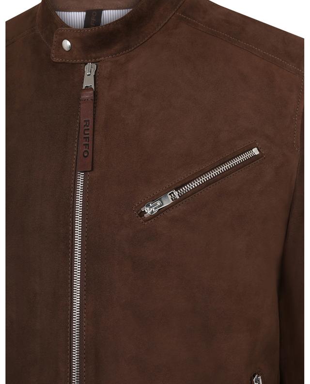 Lightweight zip-up suede jacket RUFFO