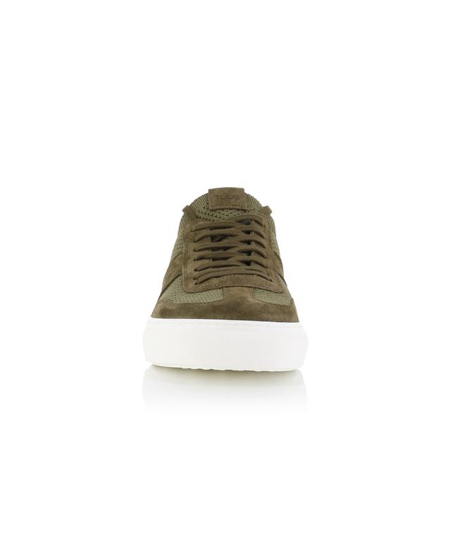 Tod&#039;s knit and suede low-top sneakers TOD&#039;S