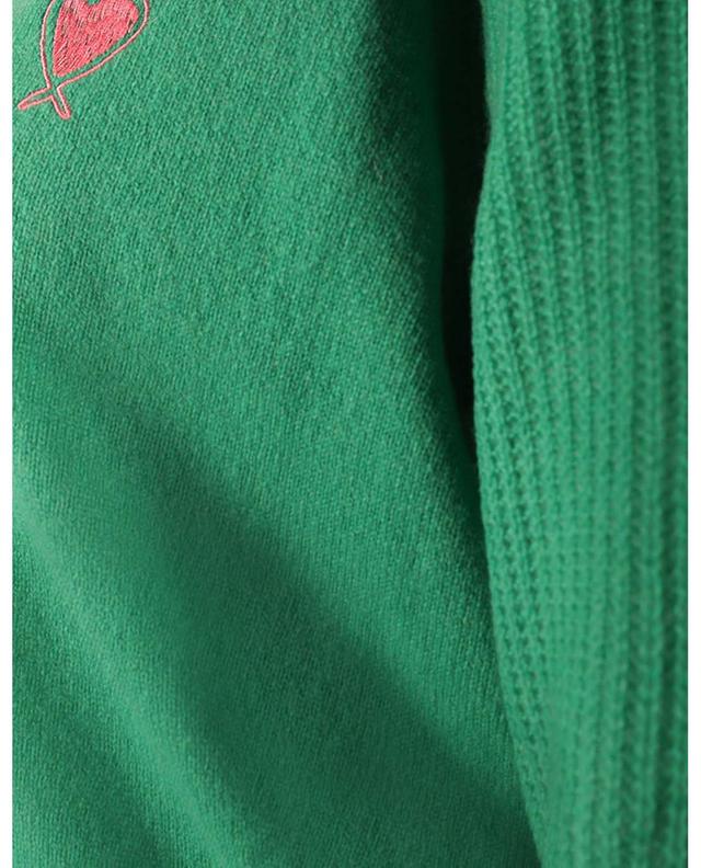 Pullover mit V-Ausschnitt aus Kaschmir Heart PRINCESS