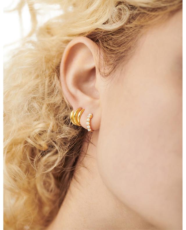 Gemstone Huggies gold-tone earrings MISSOMA