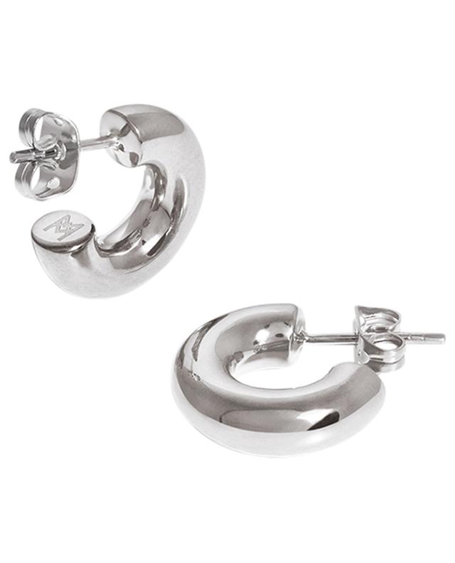 Medium Chubby silver hoop earrings MISSOMA