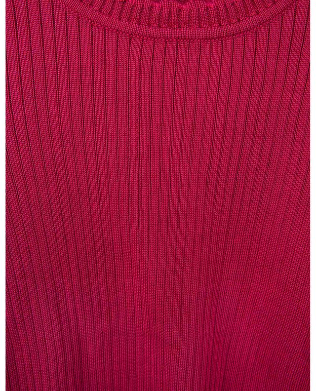 Silk rib knit short-sleeve jumper UNE HEURES