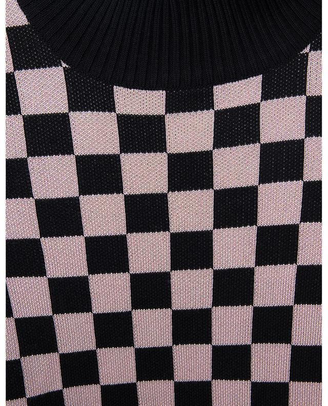 Zouzou Checkerboard silk jacquard jumper UNE HEURES