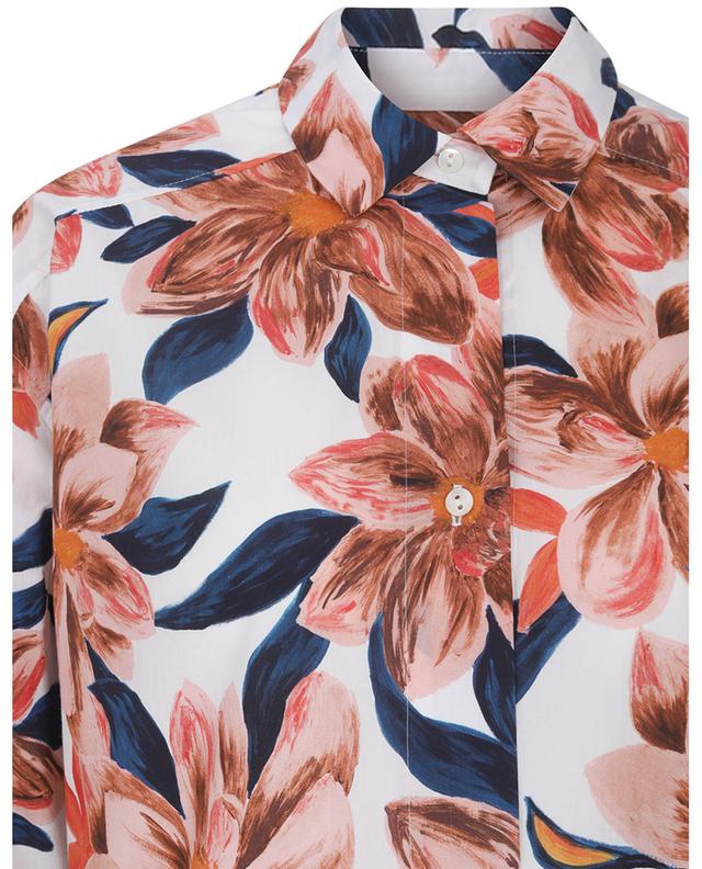 Chemise fleurie à manches longues en coton Kim ARTIGIANO